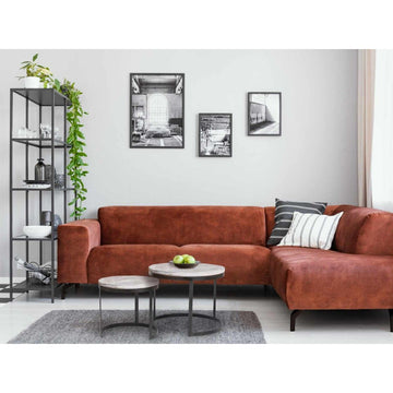 Couchtisch – Recyceltes Holz, Metall Rahmen, Altsilber - Austin | MVG Voglrieder