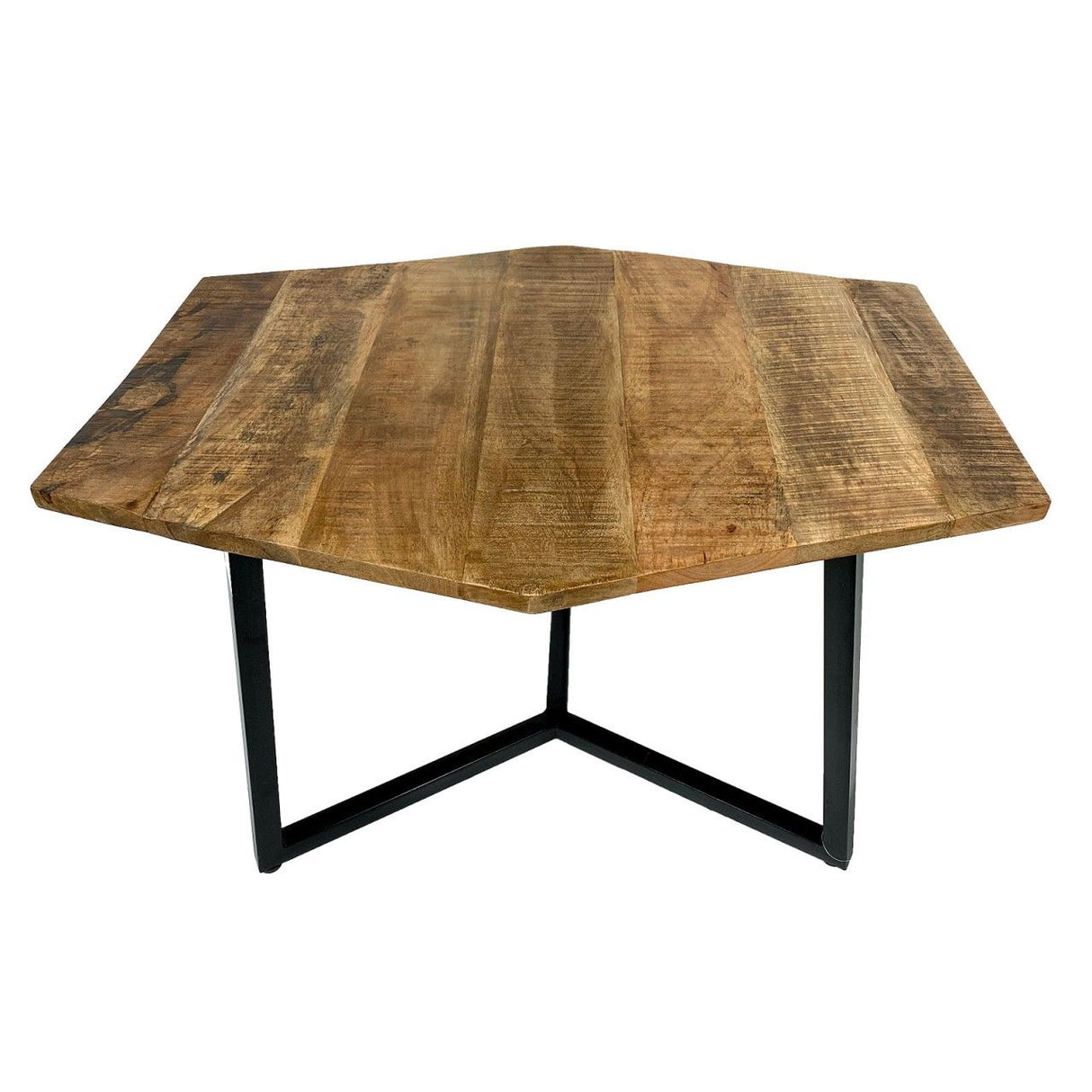 Coffee table set, 2-piece, living room nesting tables Paris, metal frame, black-white or old silver