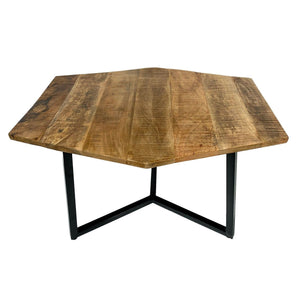 Coffee table set, 2-piece, living room nesting tables Paris, metal frame, black-white or old silver