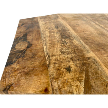 Couchtisch – Massives Mangoholz, Metallgestell Schwarz, Pulverbeschichtet Oberfläche - Paris | MVG Voglrieder