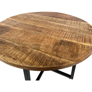 Recycled Mango Wood Coffee Table, Handmade, with Powder-Coated Metal Frame – Cannes | MVG Voglrieder