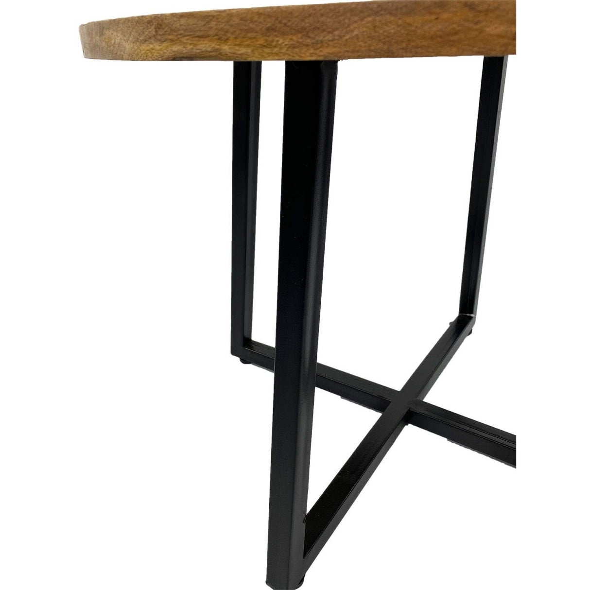 Recycled Mango Wood Coffee Table, Handmade, with Powder-Coated Metal Frame – Cannes | MVG Voglrieder