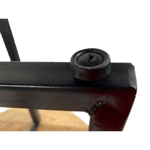 Recycled Mango Wood Coffee Table, Handmade, with Powder-Coated Metal Frame – Cannes | MVG Voglrieder