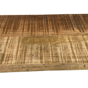 Wandregal – Recyceltes Mangoholz, Schwarzer Eisenrahmen, Industrial Design - Dock | MVG Voglrieder