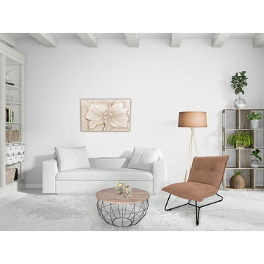 Couchtisch aus recyceltem Massivholz, handgefertigt, mit filigranem Metallgitter-Gestell – London | MVG Voglrieder