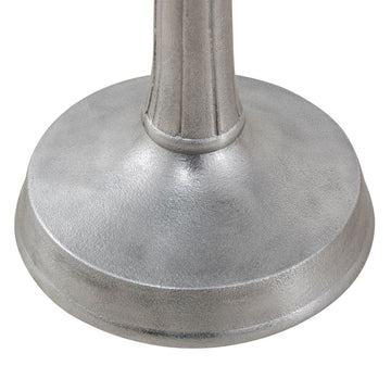 Beistelltisch – Aluminium Material, Zentraler Fuß, Silber Farbe - Adlon | MVG Voglrieder