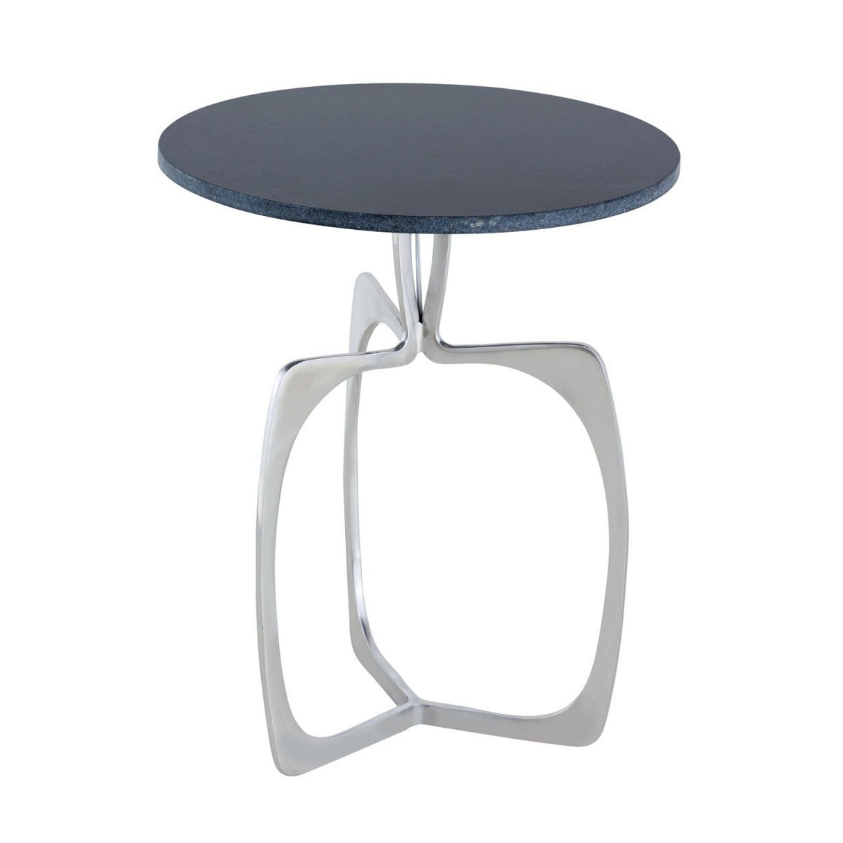 Beistelltisch – Aluminium Gestell, Marmorplatte, Silber Finish - Sohoo | MVG Voglrieder