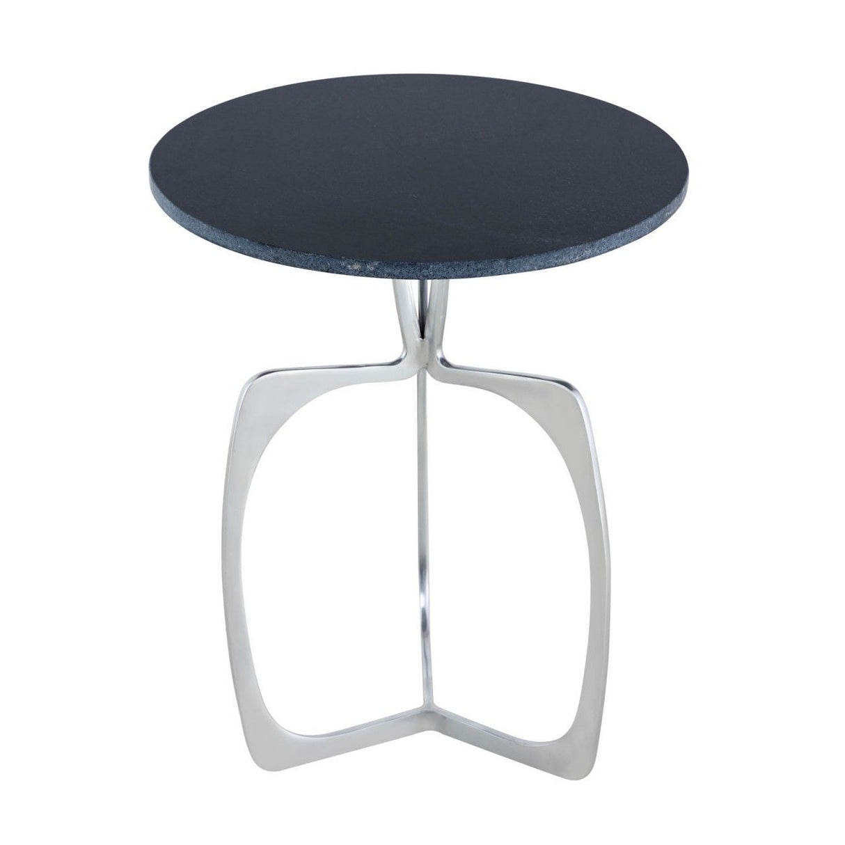 Beistelltisch – Aluminium Gestell, Marmorplatte, Silber Finish - Sohoo | MVG Voglrieder