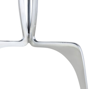 Beistelltisch – Aluminium Gestell, Marmorplatte, Silber Finish - Sohoo | MVG Voglrieder