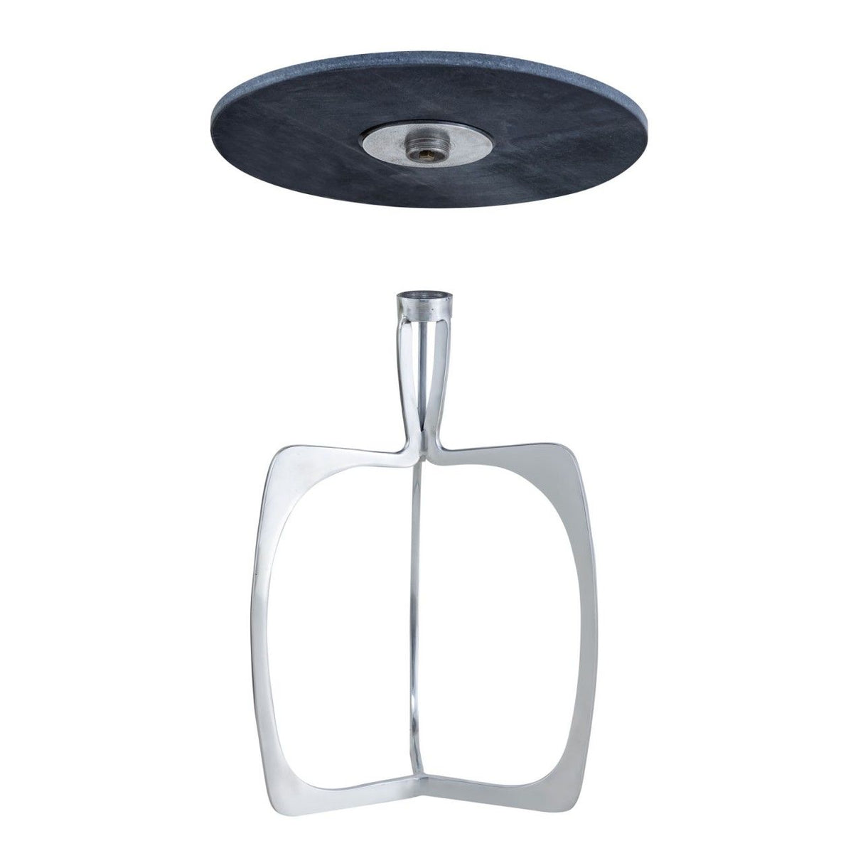 Beistelltisch – Aluminium Gestell, Marmorplatte, Silber Finish - Sohoo | MVG Voglrieder
