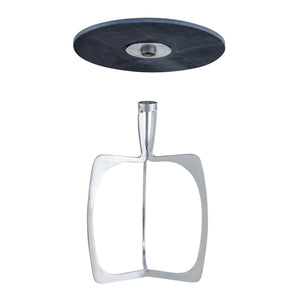 Beistelltisch – Aluminium Gestell, Marmorplatte, Silber Finish - Sohoo | MVG Voglrieder