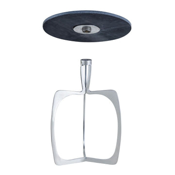 Beistelltisch – Aluminium Gestell, Marmorplatte, Silber Finish - Sohoo | MVG Voglrieder