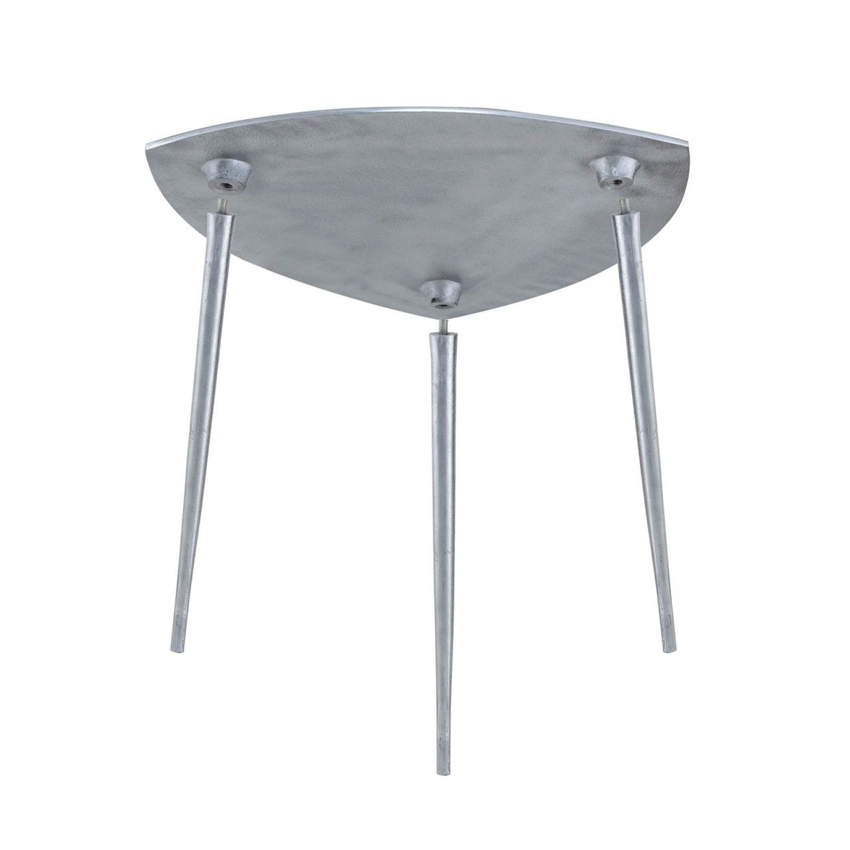 Beistelltisch – Aluminium, Silber Finish, Dreieck Design - Alster | MVG Voglrieder