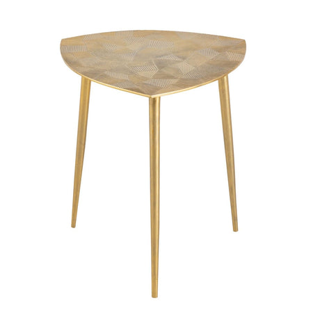 Side table made of solid aluminum, handcrafted, with elegant used finish – Alster | MVG Voglrieder image