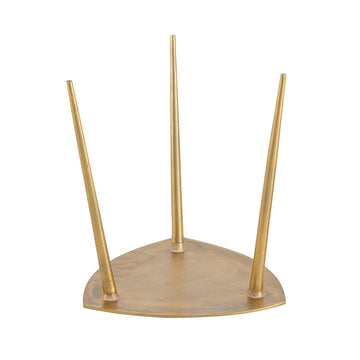 Beistelltisch – Aluminium, Gold Finish, Dreieck Design - Alster | MVG Voglrieder
