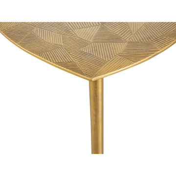 Beistelltisch – Aluminium, Gold Finish, Dreieck Design - Alster | MVG Voglrieder