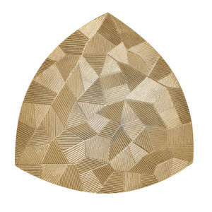 Beistelltisch – Aluminium, Gold Finish, Dreieck Design - Alster | MVG Voglrieder