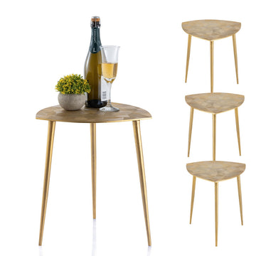 Beistelltisch Set – Metall Material, Aluminium Basis, Gold Farbe - Alster | MVG Voglrieder