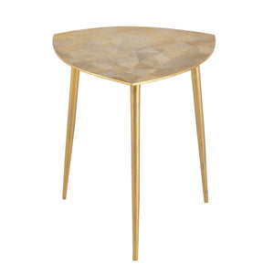Beistelltisch Set – Metall Material, Aluminium Basis, Gold Farbe - Alster | MVG Voglrieder