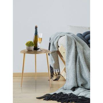 Beistelltisch Set – Metall Material, Aluminium Basis, Gold Farbe - Alster | MVG Voglrieder
