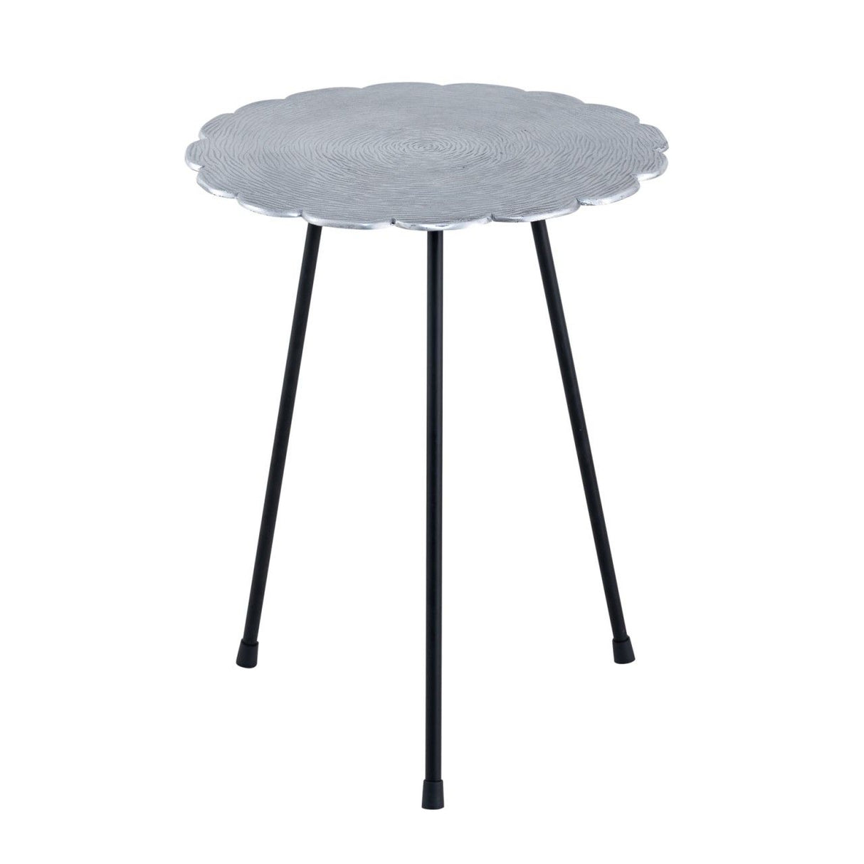Beistelltisch Set – Aluminium Material, Dreibein Design, Silber Farbe - Hilton | MVG Voglrieder