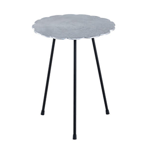 Beistelltisch Set – Aluminium Material, Dreibein Design, Silber Farbe - Hilton | MVG Voglrieder