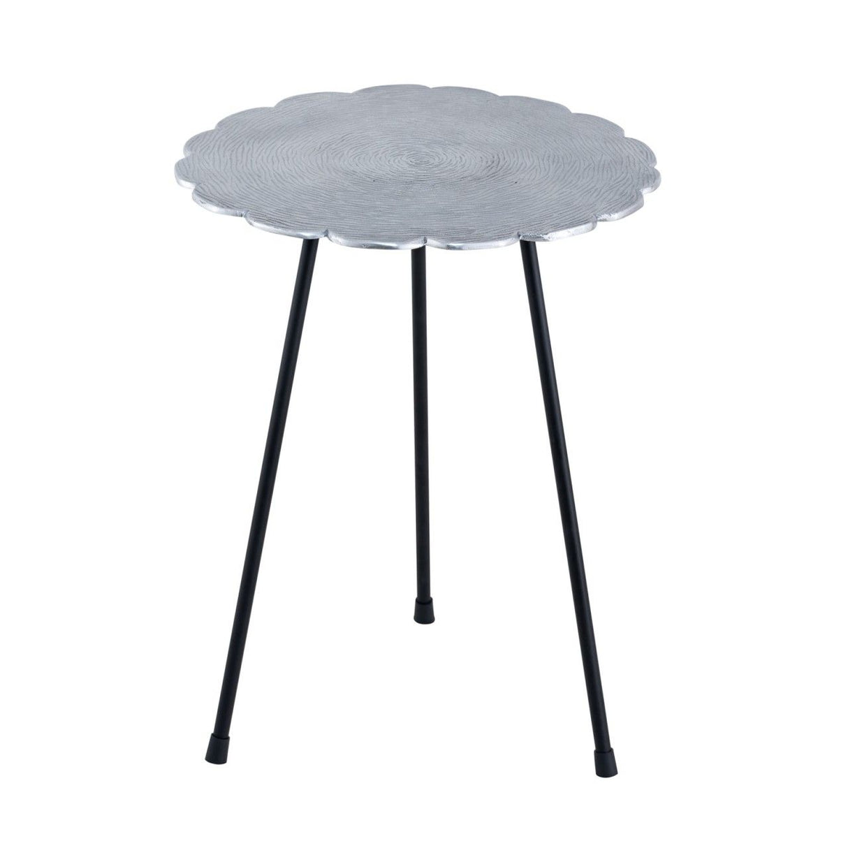 Beistelltisch Set – Aluminium Material, Dreibein Design, Silber Farbe - Hilton | MVG Voglrieder