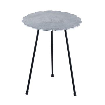 Beistelltisch Set – Aluminium Material, Dreibein Design, Silber Farbe - Hilton | MVG Voglrieder