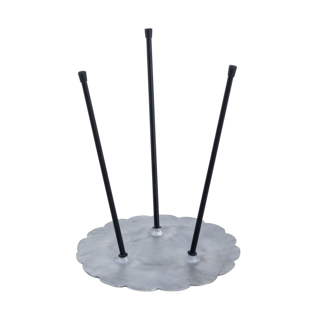 Beistelltisch Set – Aluminium Material, Dreibein Design, Silber Farbe - Hilton | MVG Voglrieder