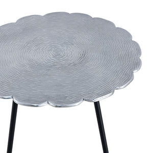 Beistelltisch Set – Aluminium Material, Dreibein Design, Silber Farbe - Hilton | MVG Voglrieder