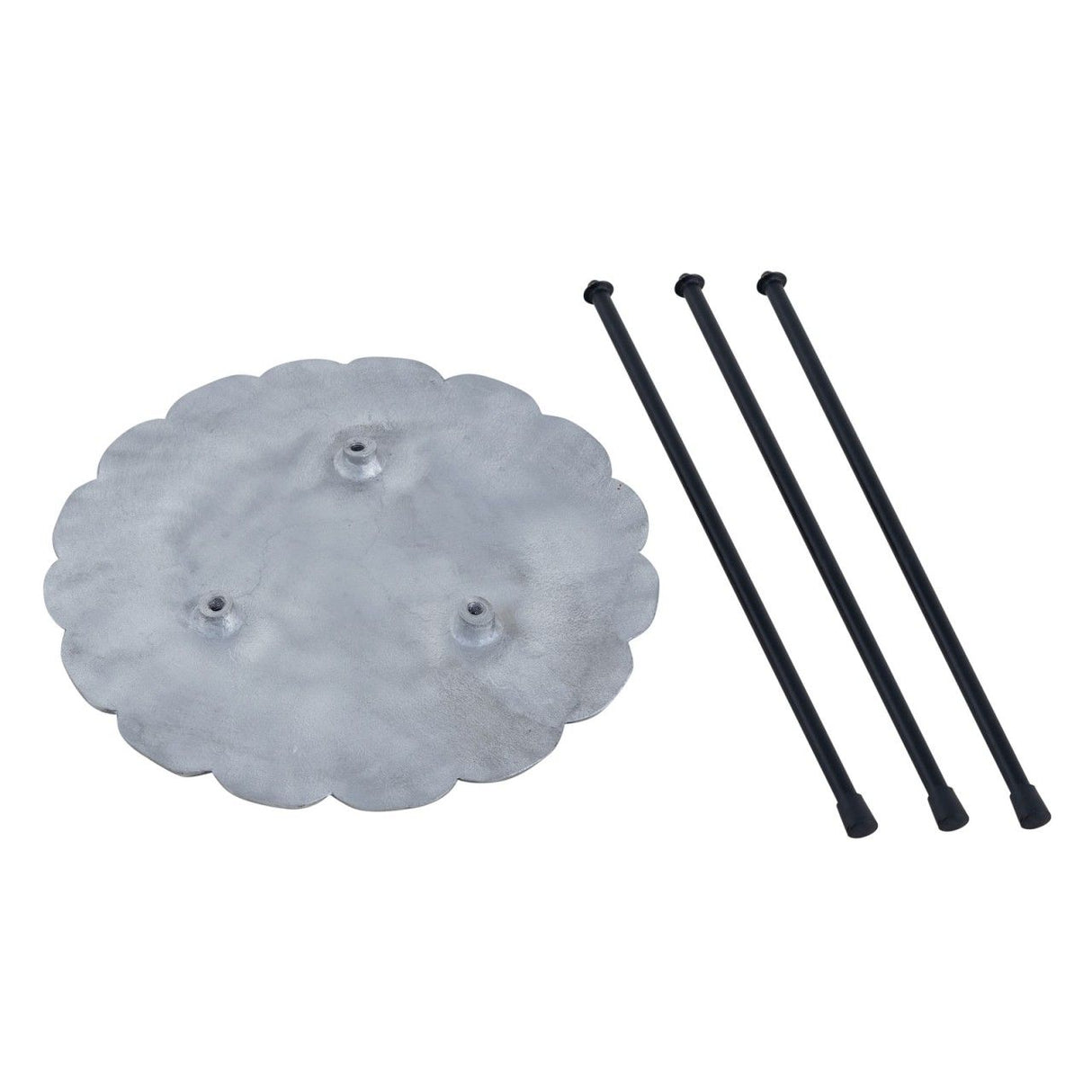 Beistelltisch Set – Aluminium Material, Dreibein Design, Silber Farbe - Hilton | MVG Voglrieder
