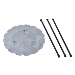 Beistelltisch Set – Aluminium Material, Dreibein Design, Silber Farbe - Hilton | MVG Voglrieder