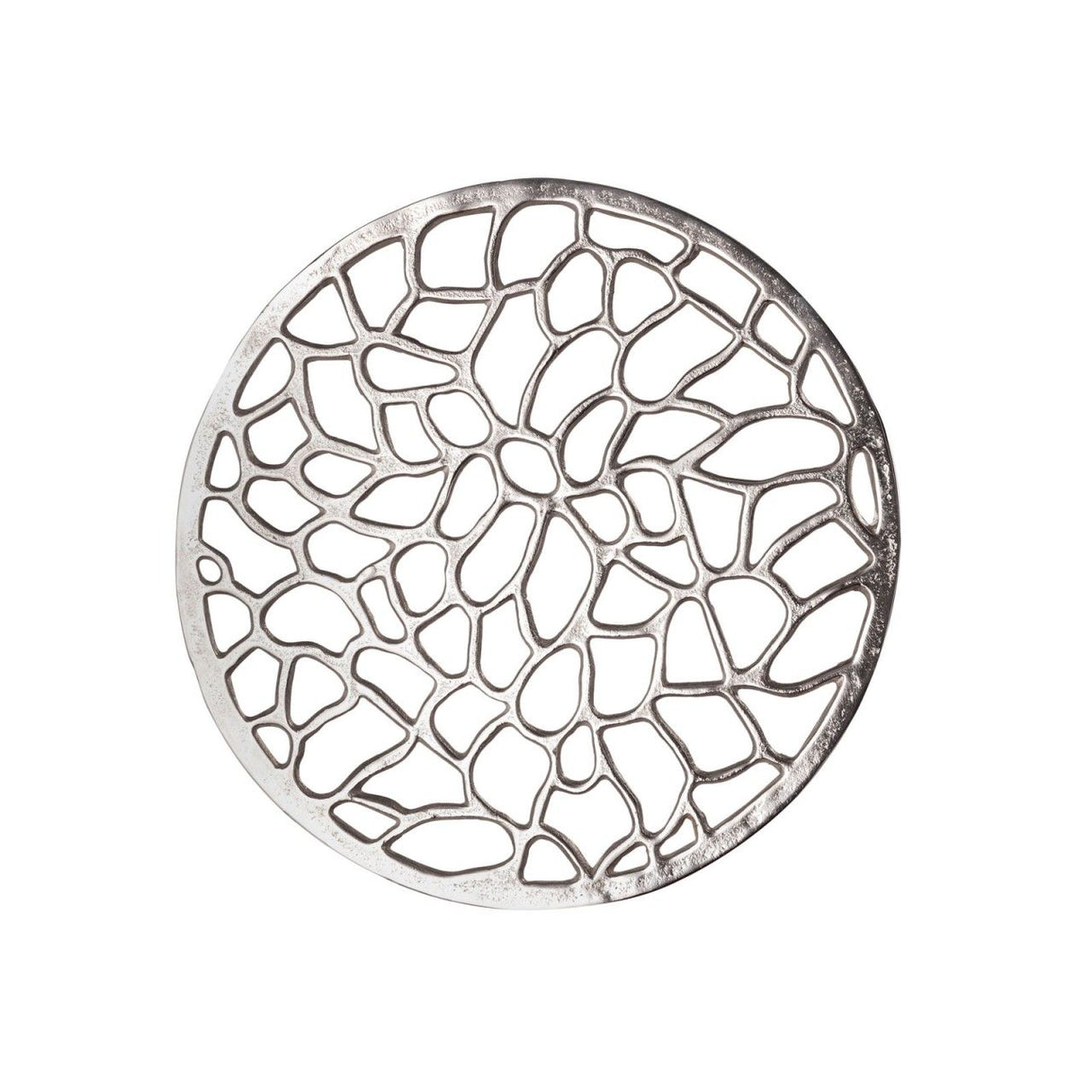 Beistelltisch – Aluminium Material, Korallen Struktur, Silber Farbe - Agadir | MVG Voglrieder