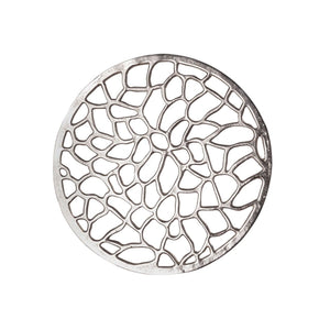 Beistelltisch – Aluminium Material, Korallen Struktur, Silber Farbe - Agadir | MVG Voglrieder