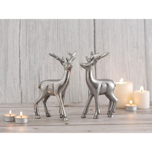 Dekofigur – Aluminium Tierfigur, Tischdeko Design, Silber Farbe | MVG Voglrieder