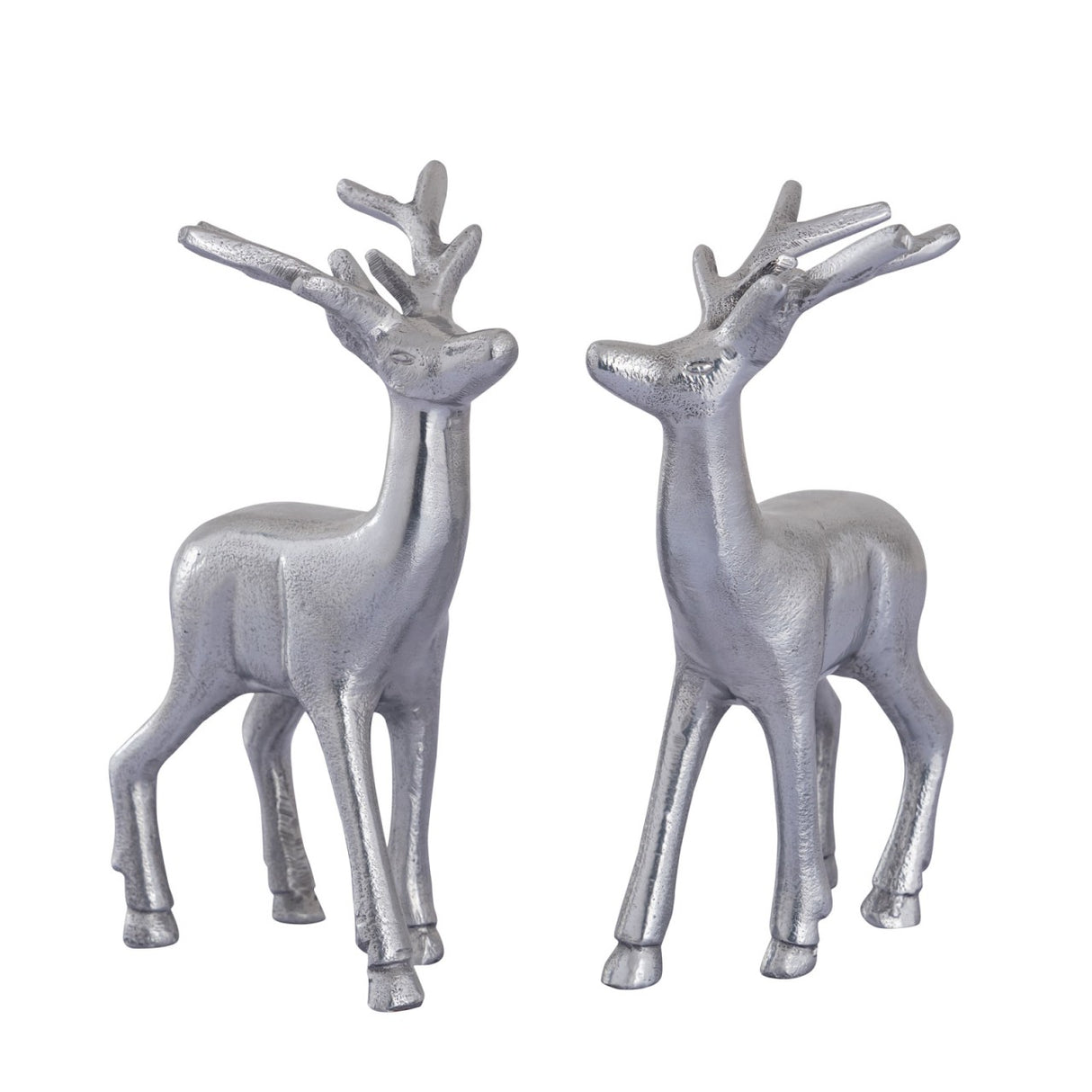 Dekofigur – Aluminium Tierfigur, Tischdeko Design, Silber Farbe | MVG Voglrieder