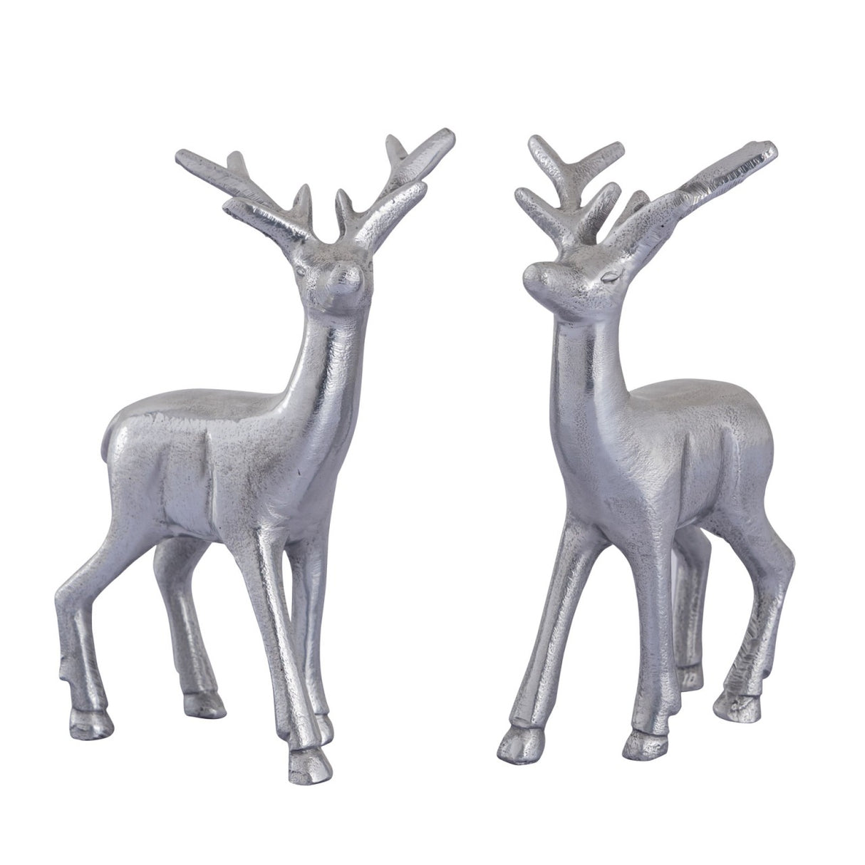 Dekofigur – Aluminium Tierfigur, Tischdeko Design, Silber Farbe | MVG Voglrieder