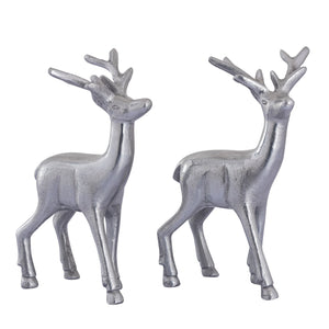 Dekofigur – Aluminium Tierfigur, Tischdeko Design, Silber Farbe | MVG Voglrieder