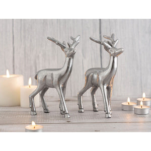 Dekofigur – Aluminium Tierfigur, Tischdeko Design, Silber Farbe | MVG Voglrieder