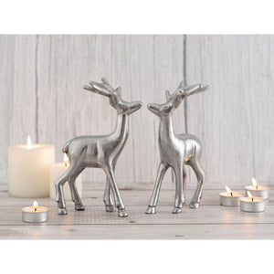 Dekofigur – Aluminium Tierfigur, Tischdeko Design, Silber Farbe | MVG Voglrieder