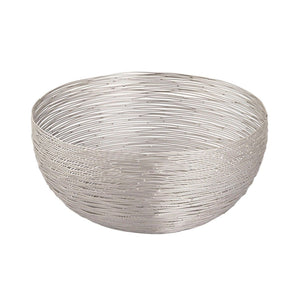 Obstschale – Metalldraht Struktur, Luftzirkulation Design, Silber Farbe - Dollce | MVG Voglrieder