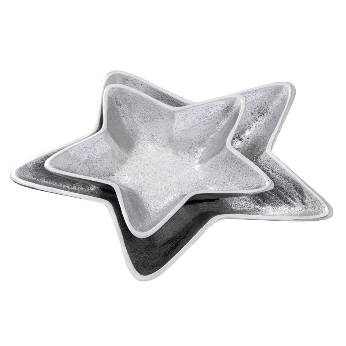 Schale – Massiv Aluminum, Stern Design, Silber Finish - Starlight | MVG Voglrieder