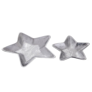 Schale – Massiv Aluminum, Stern Design, Silber Finish - Starlight | MVG Voglrieder