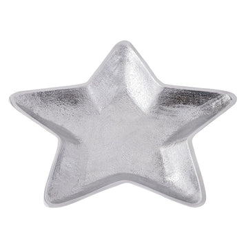 Schale – Massiv Aluminum, Stern Design, Silber Finish - Starlight | MVG Voglrieder