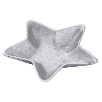 Schale – Massiv Aluminum, Stern Design, Silber Finish - Starlight | MVG Voglrieder
