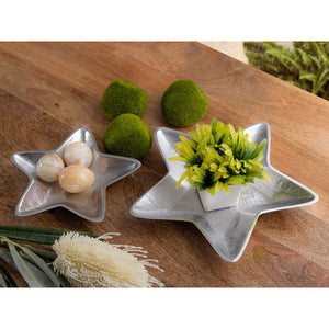 Schale – Massiv Aluminum, Stern Design, Silber Finish - Starlight | MVG Voglrieder
