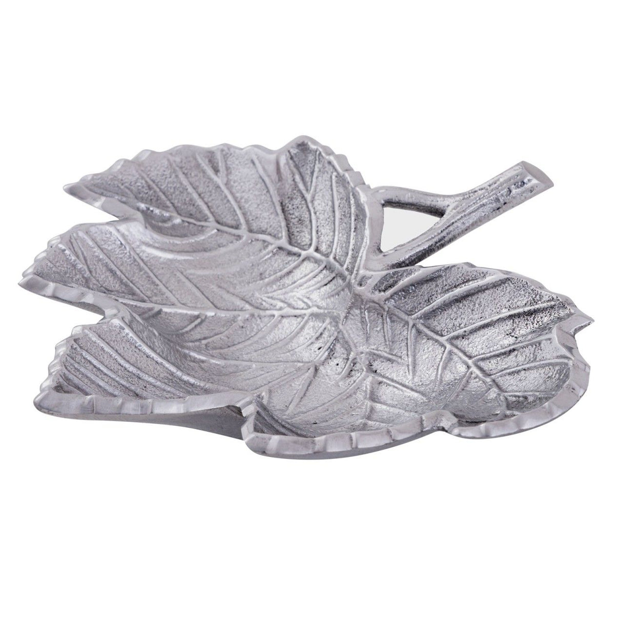 Schale – Aluminium Material, Silber Plattiert, Blatt Design - Leaf | MVG Voglrieder