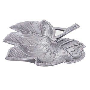 Schale – Aluminium Material, Silber Plattiert, Blatt Design - Leaf | MVG Voglrieder