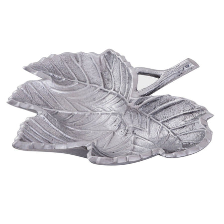 Dekoschale im Blatt-Design aus Aluminium, silberfarben, edel glänzend & dekorativ | MVG Voglrieder image