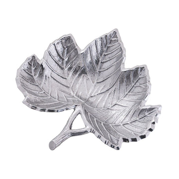 Schale – Aluminium Material, Silber Plattiert, Blatt Design - Leaf | MVG Voglrieder